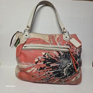 Vintage 2011 Coach "Poppy" Canvas Tote/Shoulder Bag